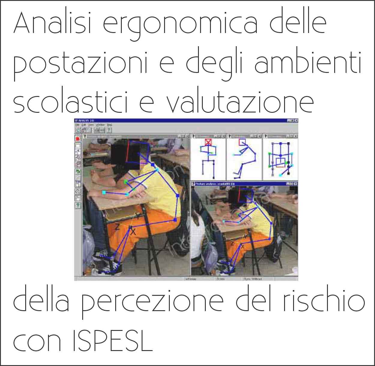 Analisi ergonomia e percezione del rischio postazioni e ambienti scolastici con ISPESL